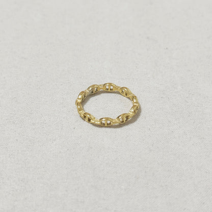 Titanium Steel Pig Nose Ring 18K Gold Plated Unisex Jewelry