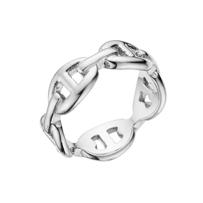 Titanium Steel Pig Nose Ring 18K Gold Plated Unisex Jewelry