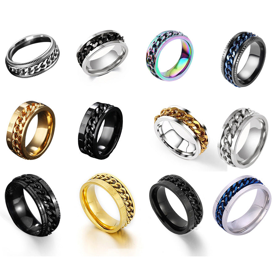 Titanium steel ring