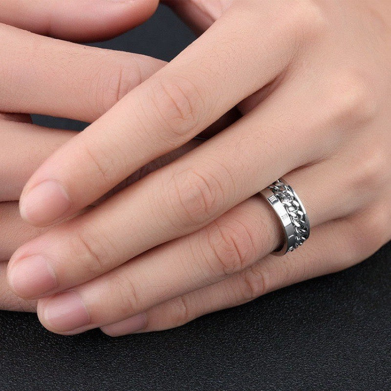 Titanium steel ring