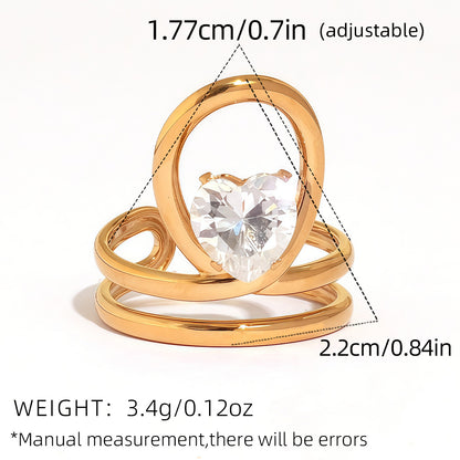 Titanium steel ring