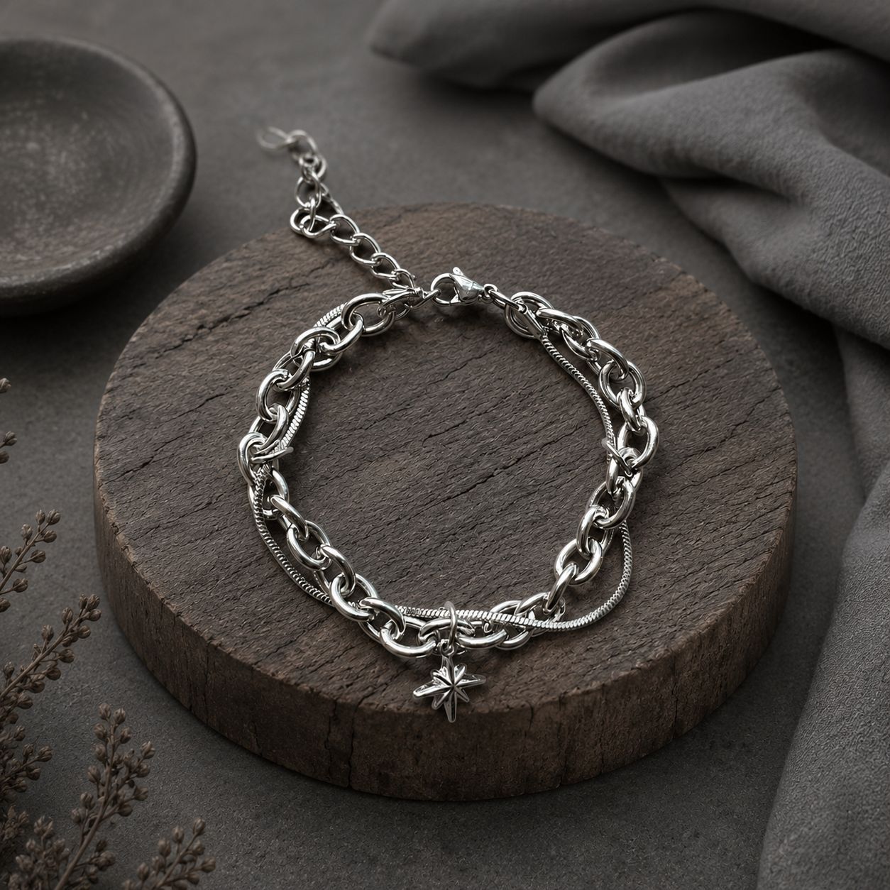 Titanium Steel Star Bracelet