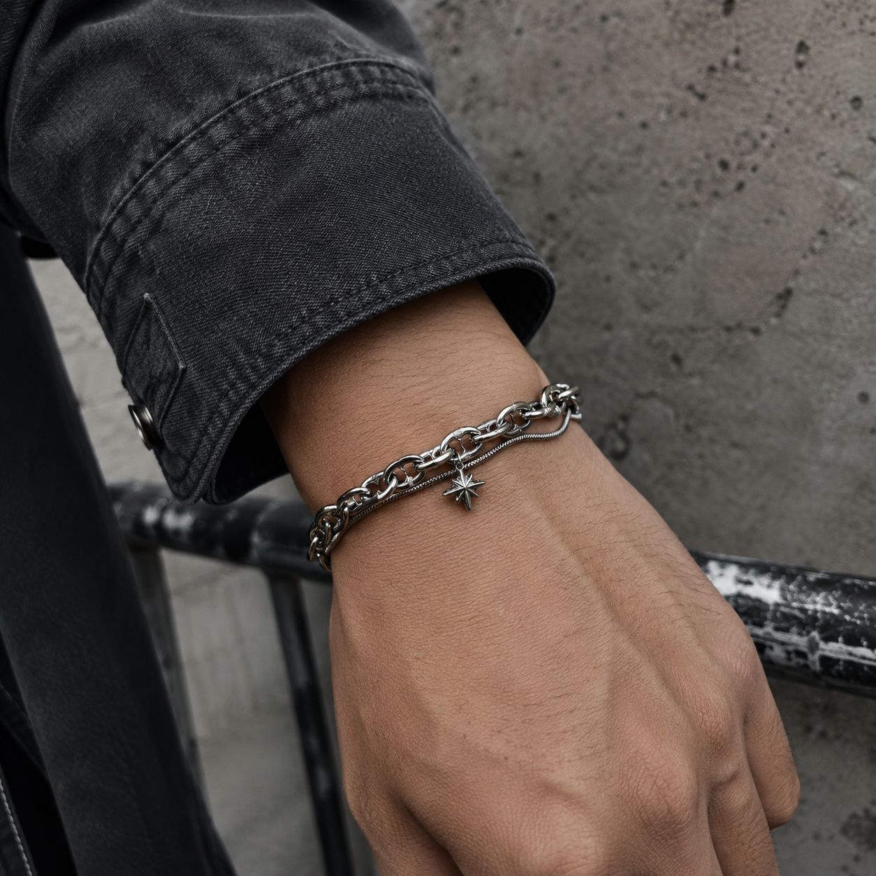 Titanium Steel Star Bracelet