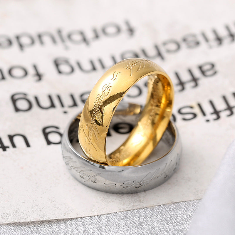 Titanium steel supreme magic ring