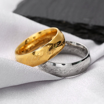 Titanium steel supreme magic ring