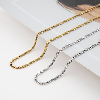 Titanium steel twist bracelet