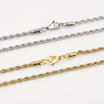 Titanium steel twist bracelet