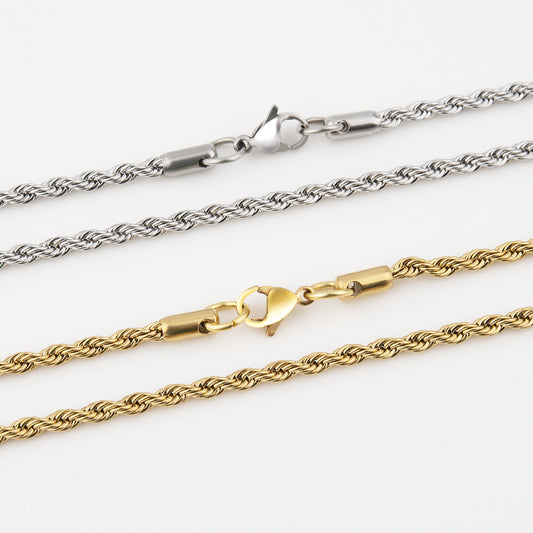 Titanium steel twist bracelet