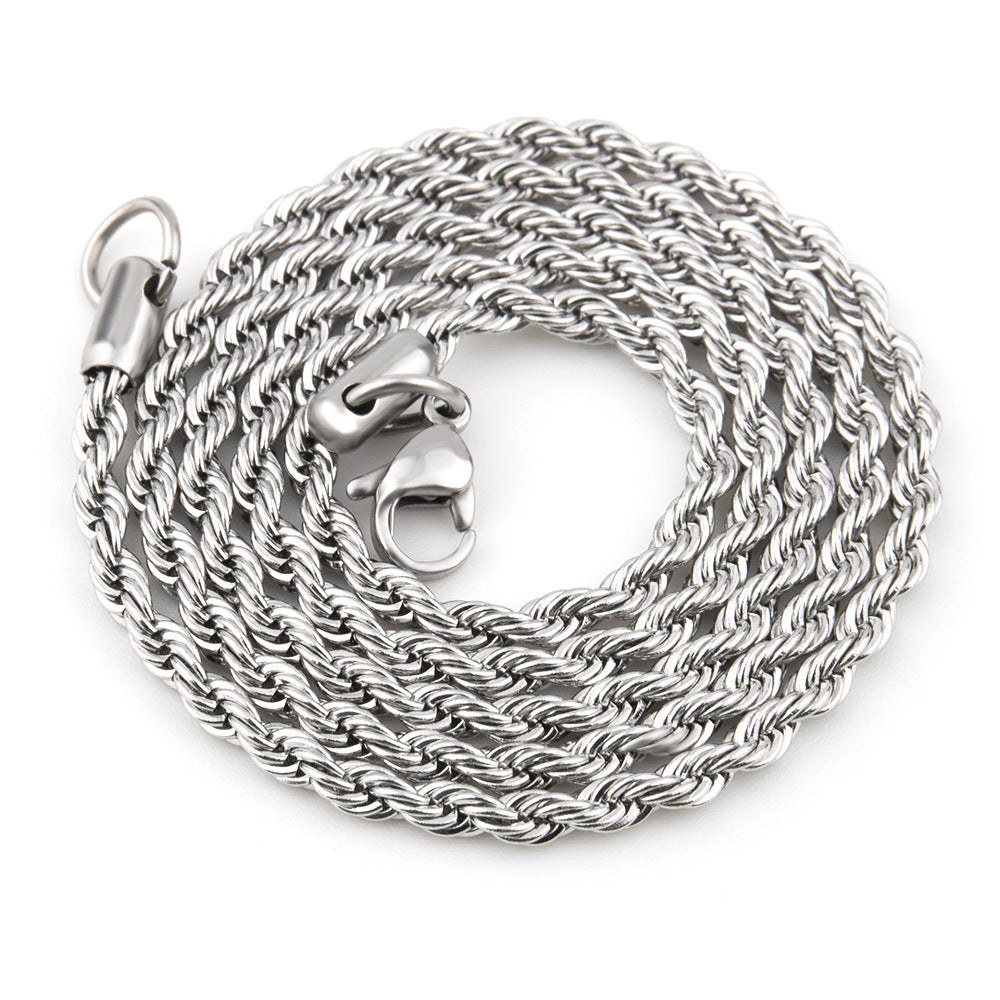 Titanium steel twist bracelet