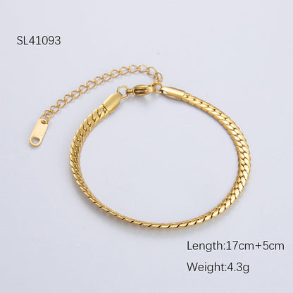 Titanium Steel Wave Bracelet for Women