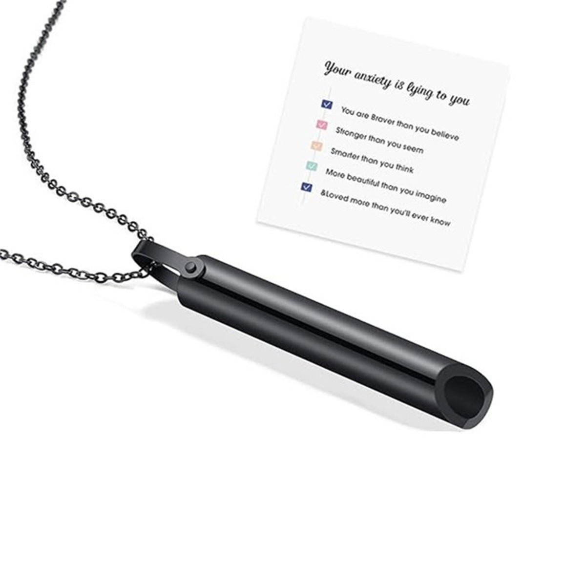 Titanium Steel Whistle Necklace