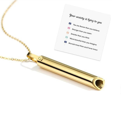 Titanium Steel Whistle Necklace