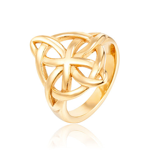 Titanium Steel Woven Celtic Ring