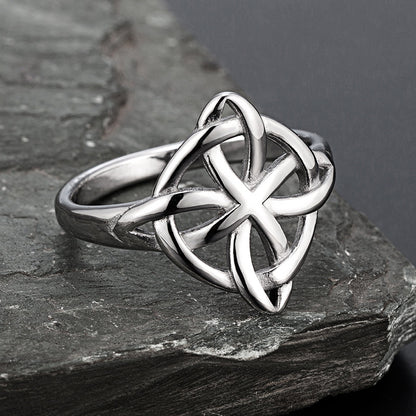 Titanium Steel Woven Celtic Ring