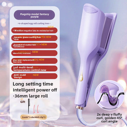 Titanium Tourmaline Hair Curling Iron with Negative Ion Technology