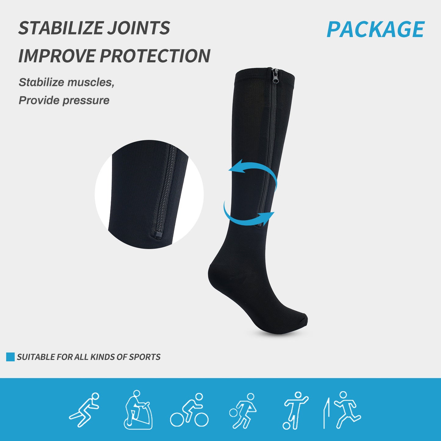 Toe-Compression Exercise Socks