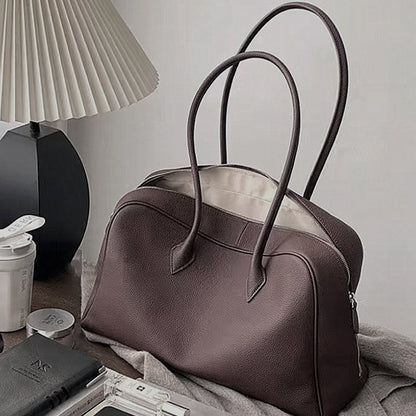 Togo Leather Boston Bag