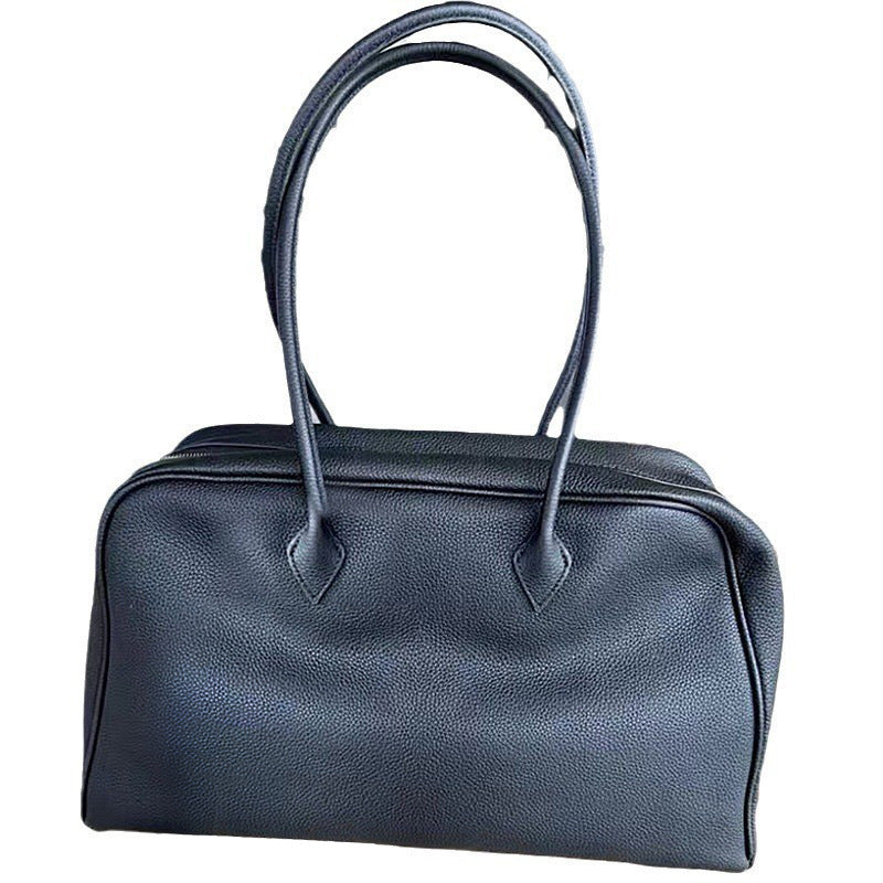 Togo Leather Boston Bag
