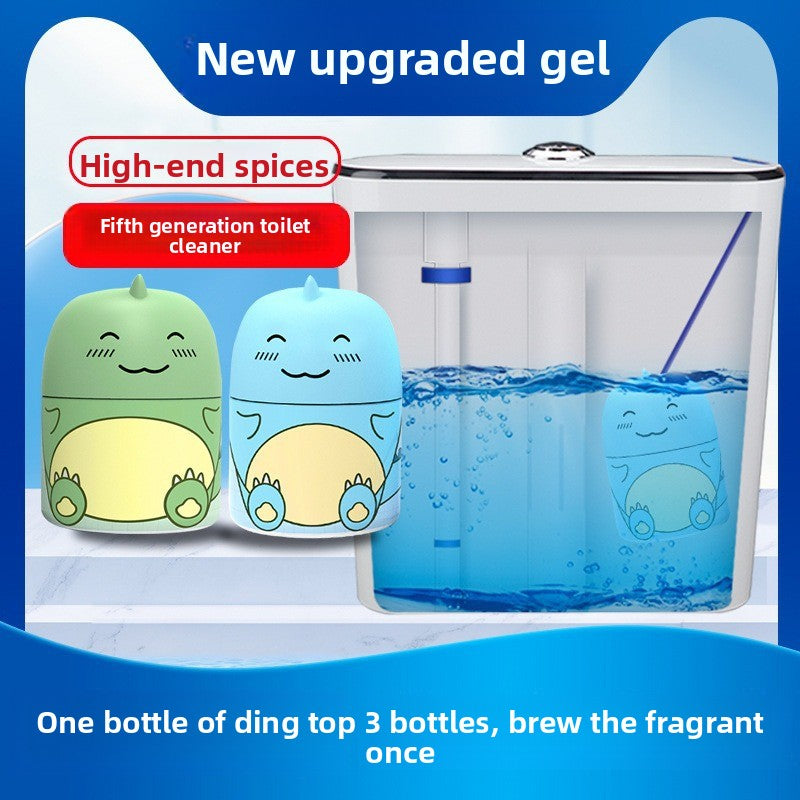 Toilet cleaner in the shape of cute dinosaurs