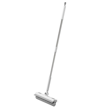 Toilet floor scrubber