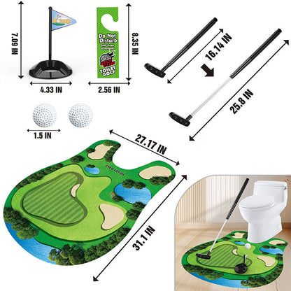 Toilet golf ball set