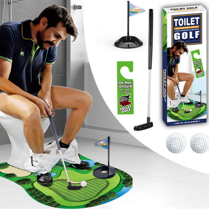 Toilet golf ball set