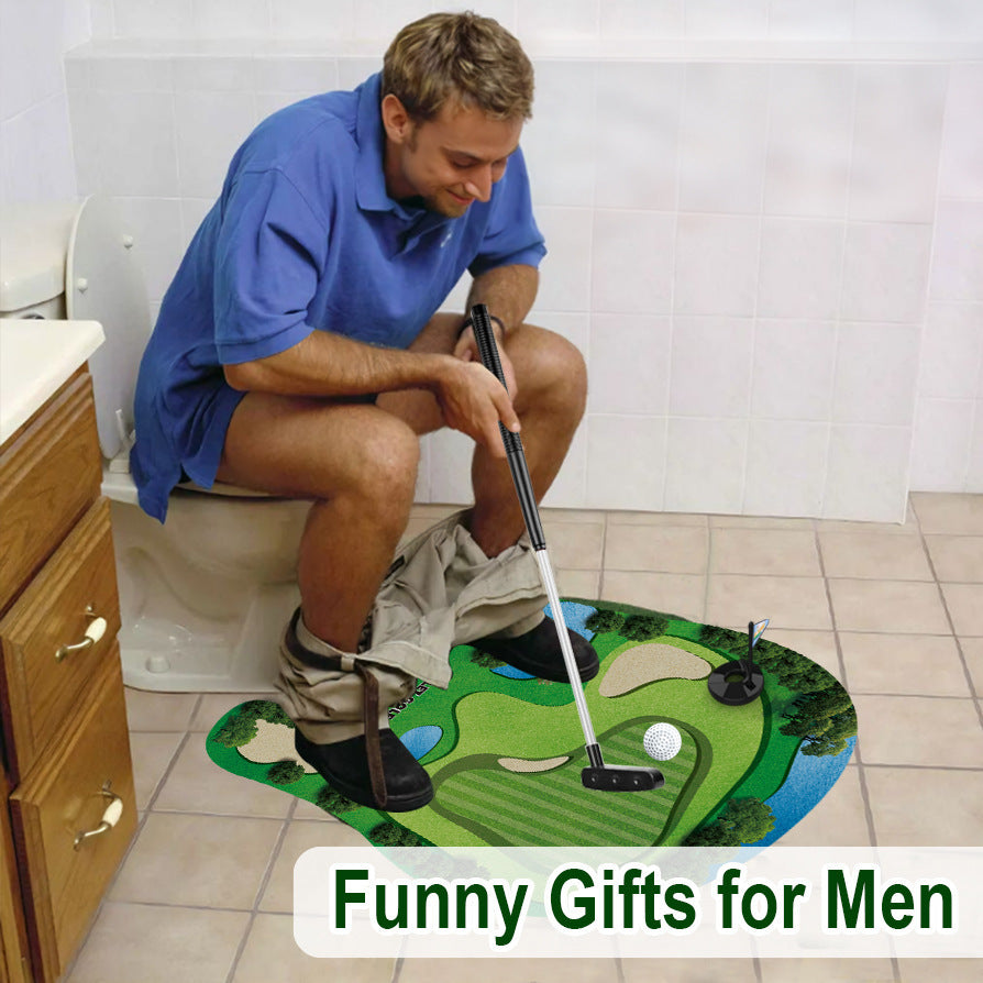 Toilet golf ball set