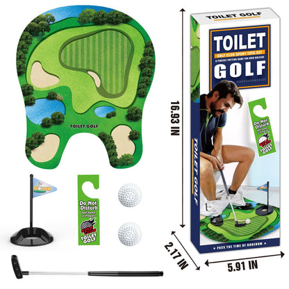 Toilet golf ball set