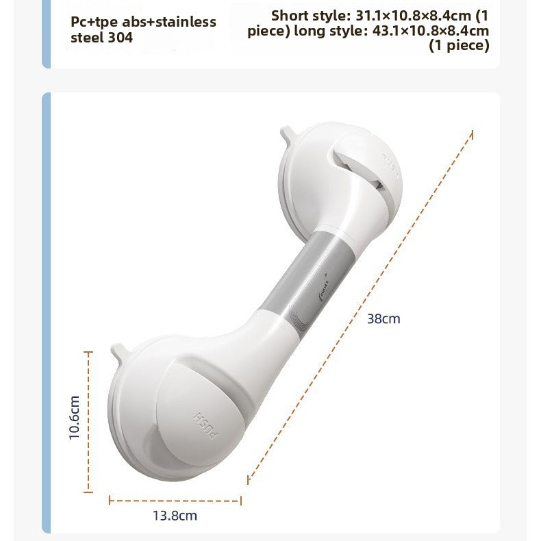 Toilet Safety Handrail with Suction Cups