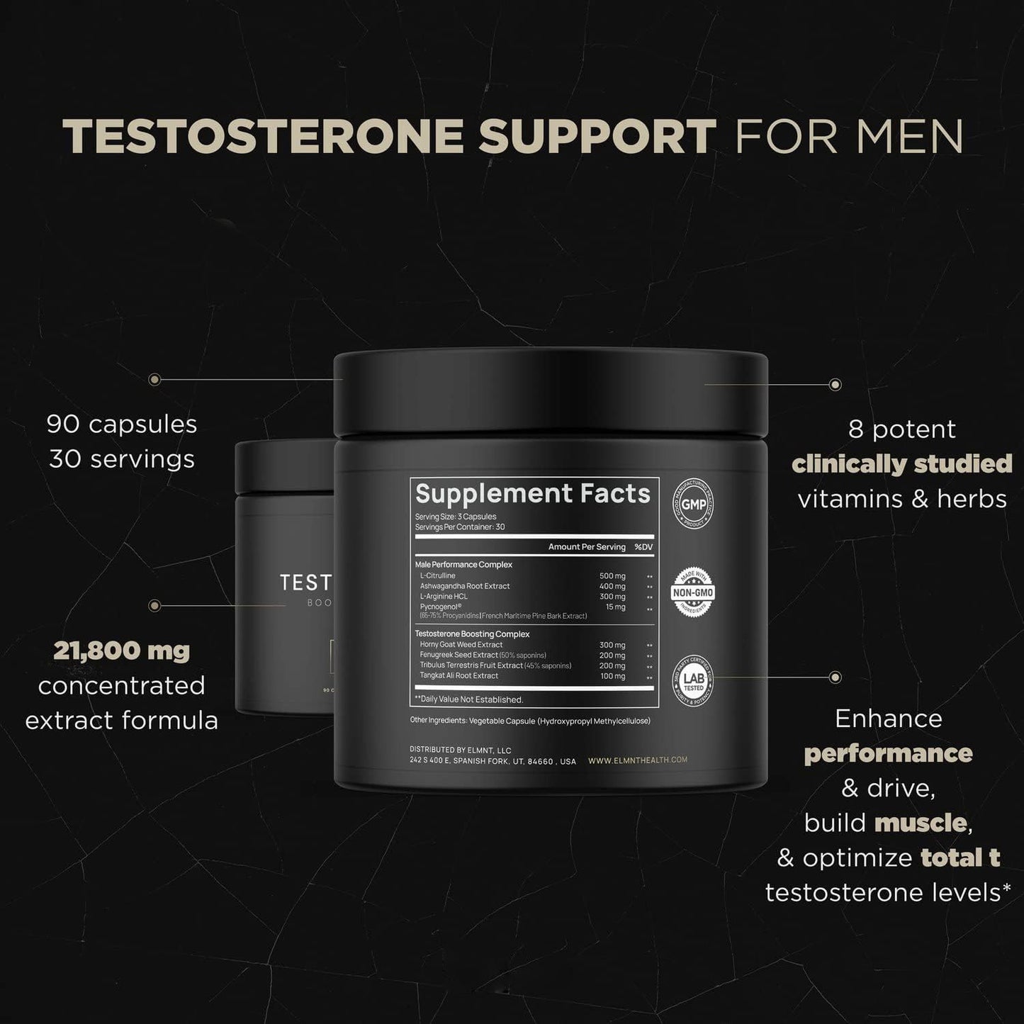Tongkat Ali Herbal Supplement Capsules