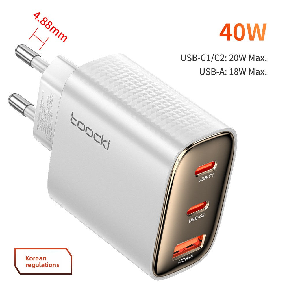Toocki 40W GaN Fast Charger with Multiple Ports