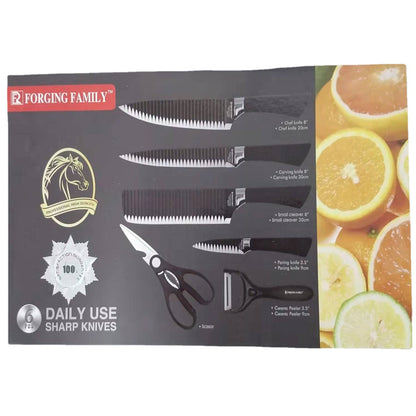 Tool set of six pieces