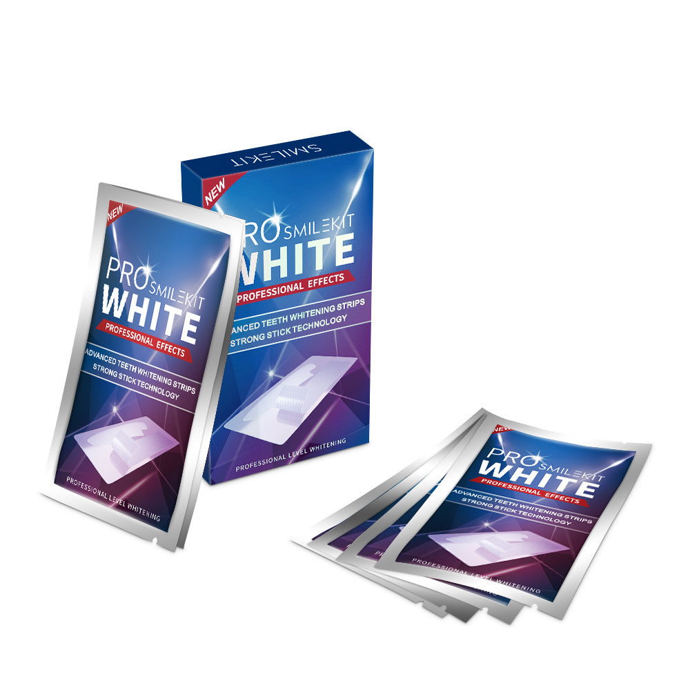 Tooth whitening adhesive patch