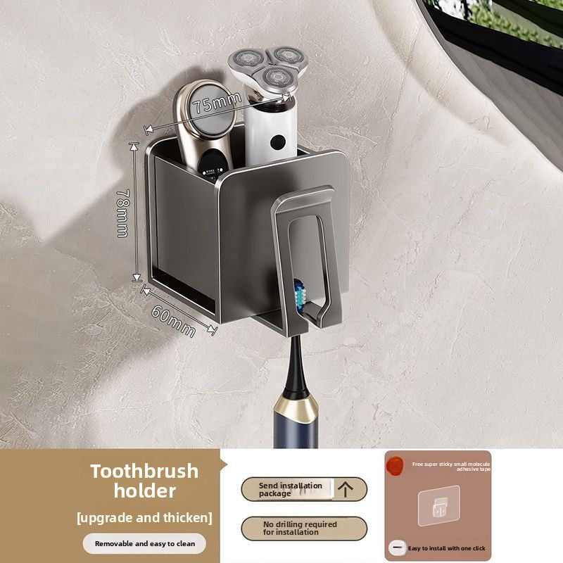 Toothbrush holder without drilling holes