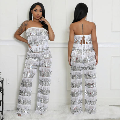 Top and Loose Pants Two Piece Set