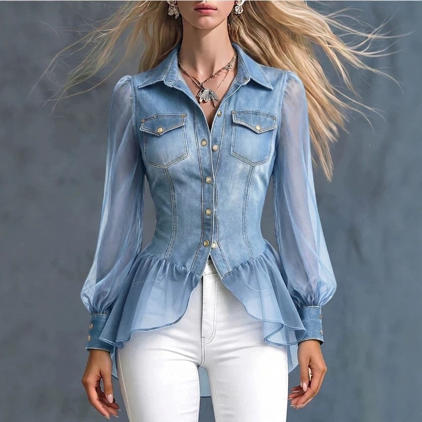 Top lapel long sleeve