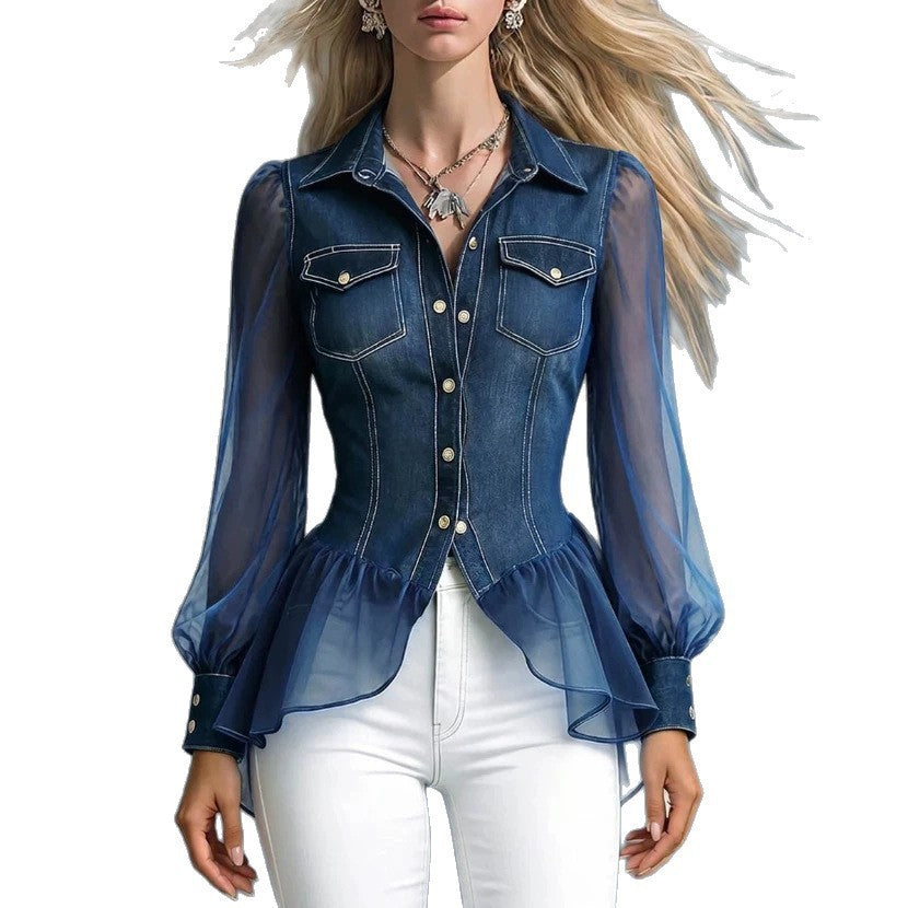 Top lapel long sleeve