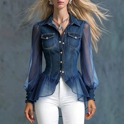 Top lapel long sleeve