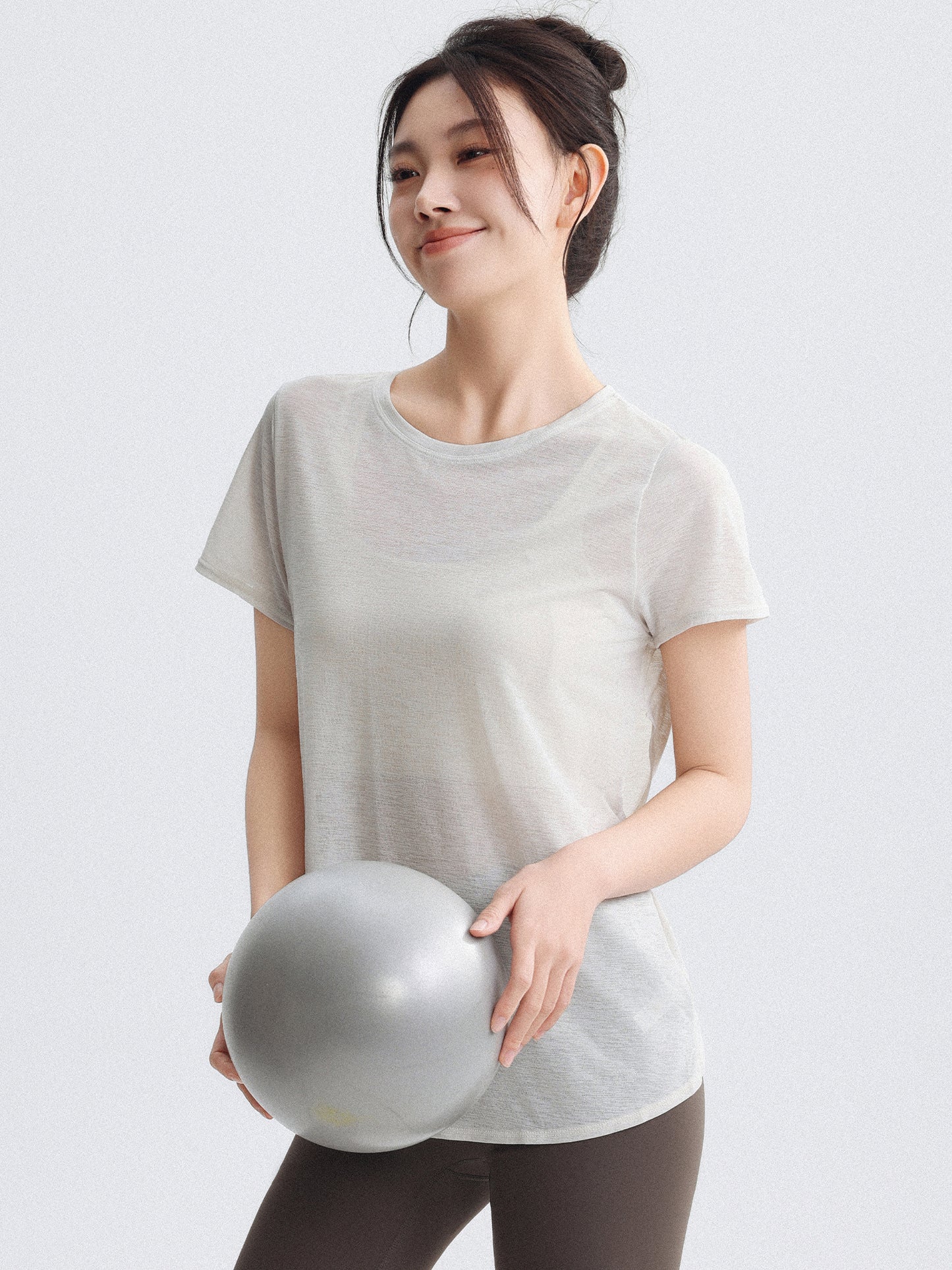 Top Pilates Fitness Short Sleeve Summer