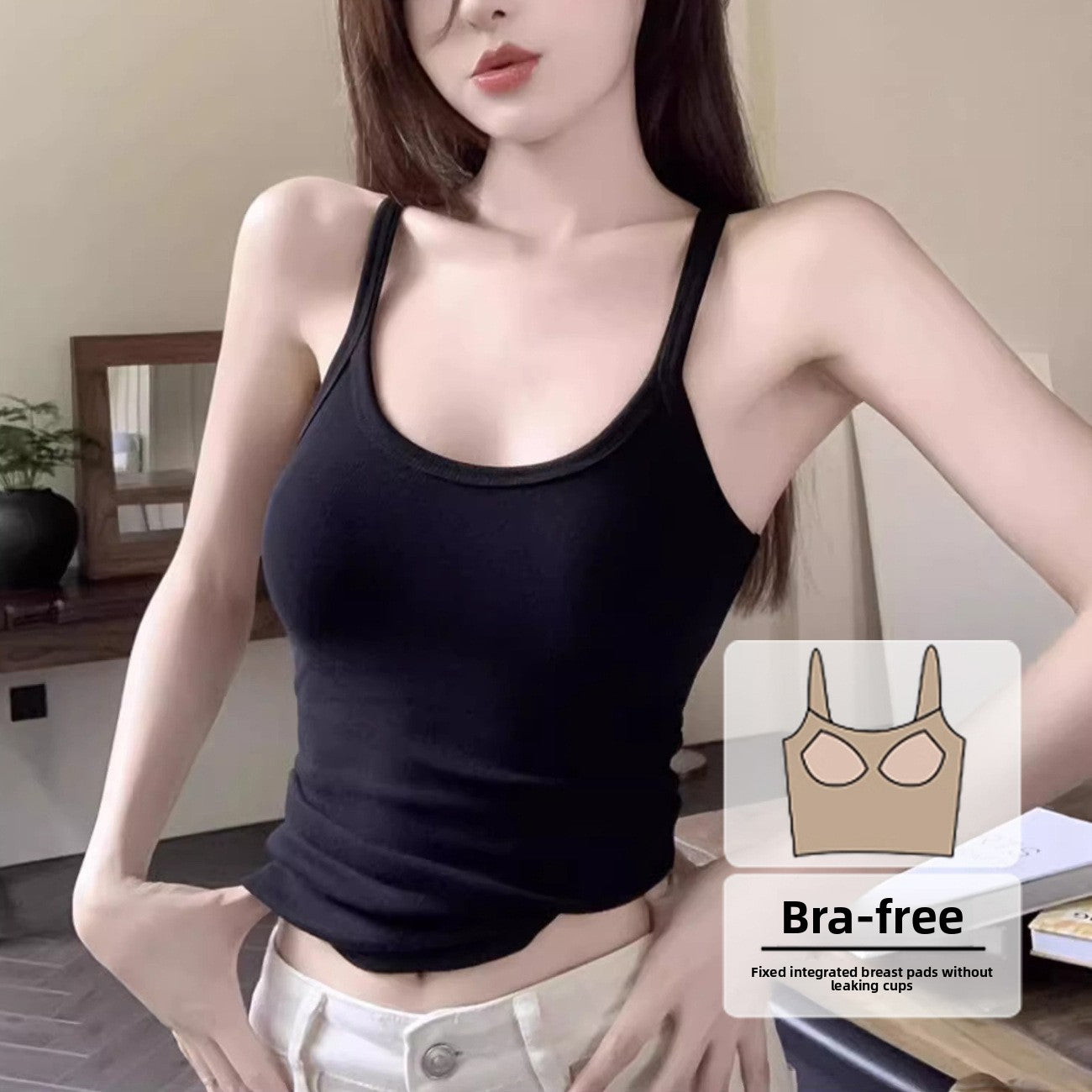 Top with a beautiful backrest and chest cushion