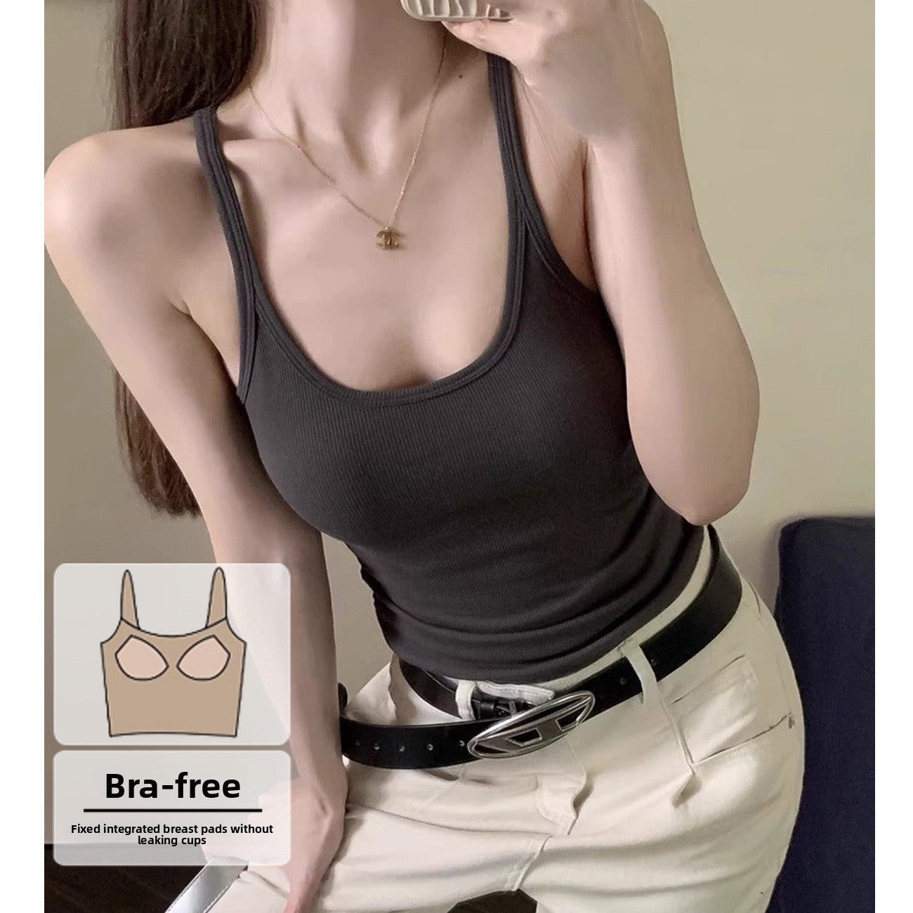 Top with a beautiful backrest and chest cushion