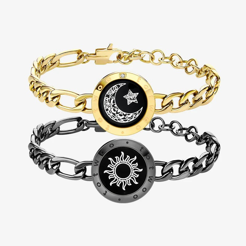 Totwoo Smart Couple Bracelet with Vibration and Light Alerts