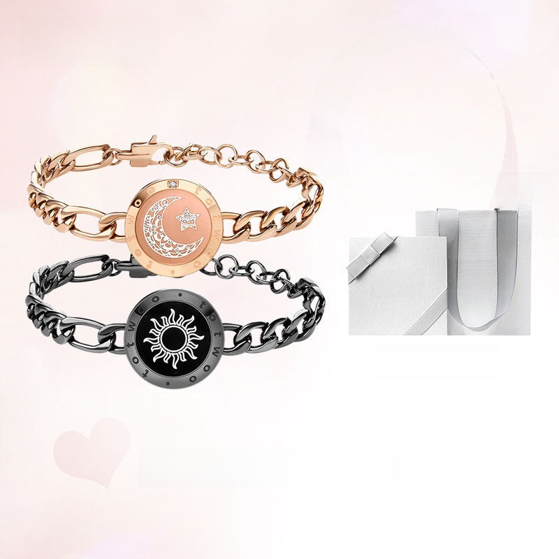 Totwoo Smart Couple Bracelet with Vibration and Light Alerts