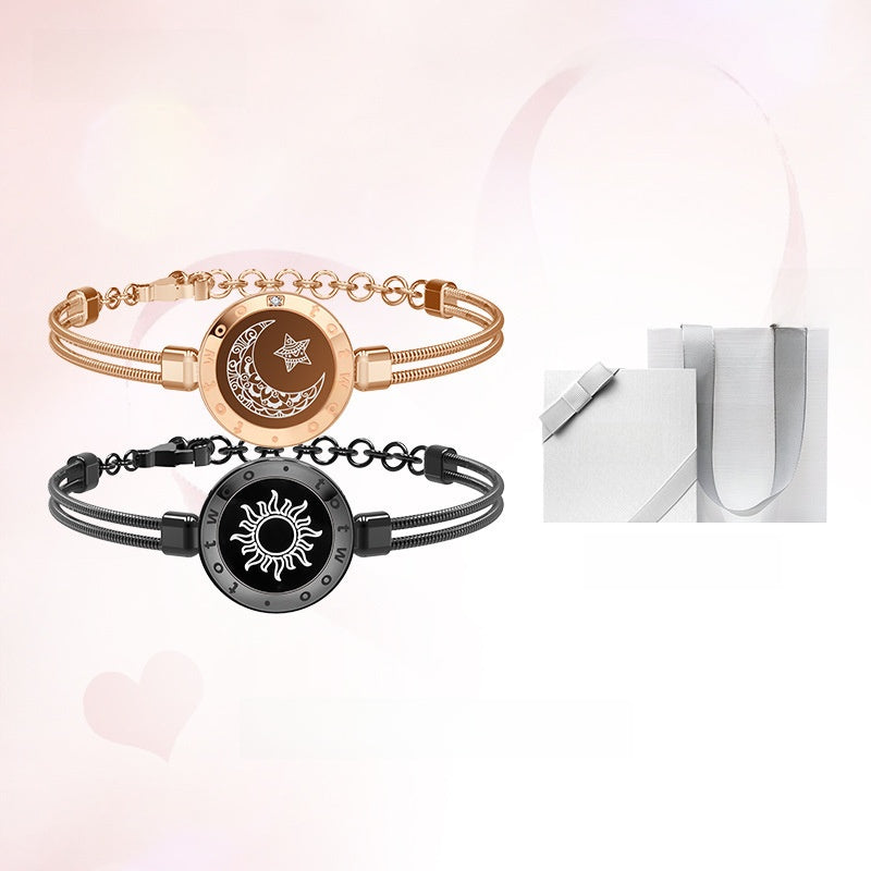 Totwoo Smart Couple Bracelet with Vibration and Light Alerts