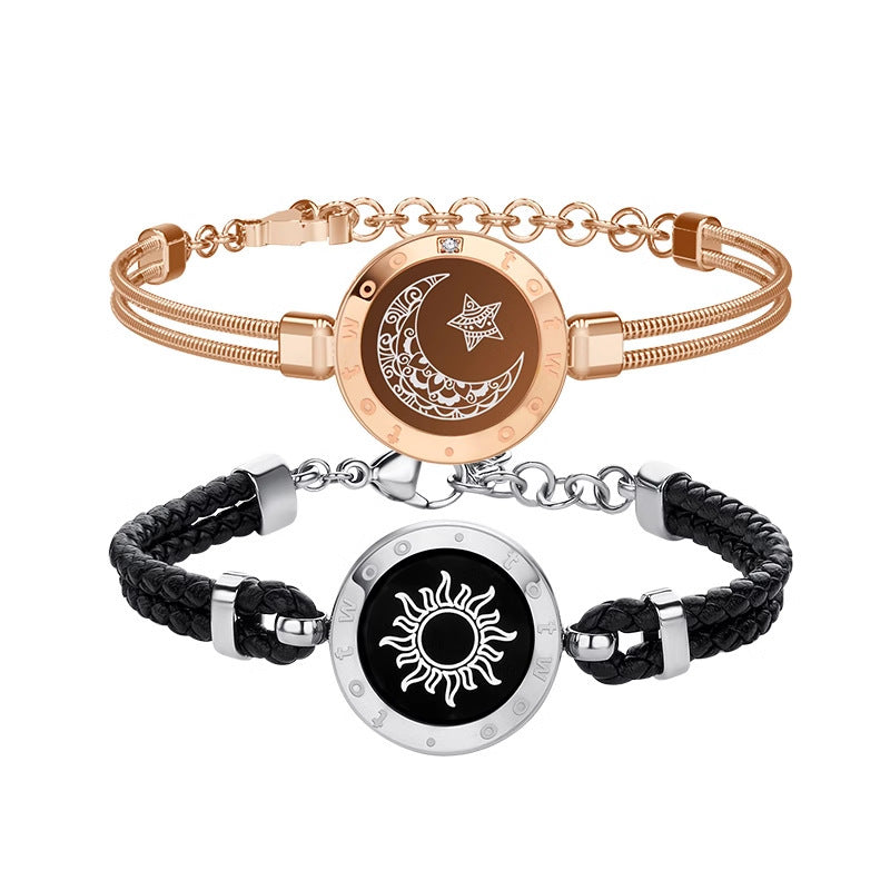 Totwoo Sun Moon Smart Vibration Couple Bracelet