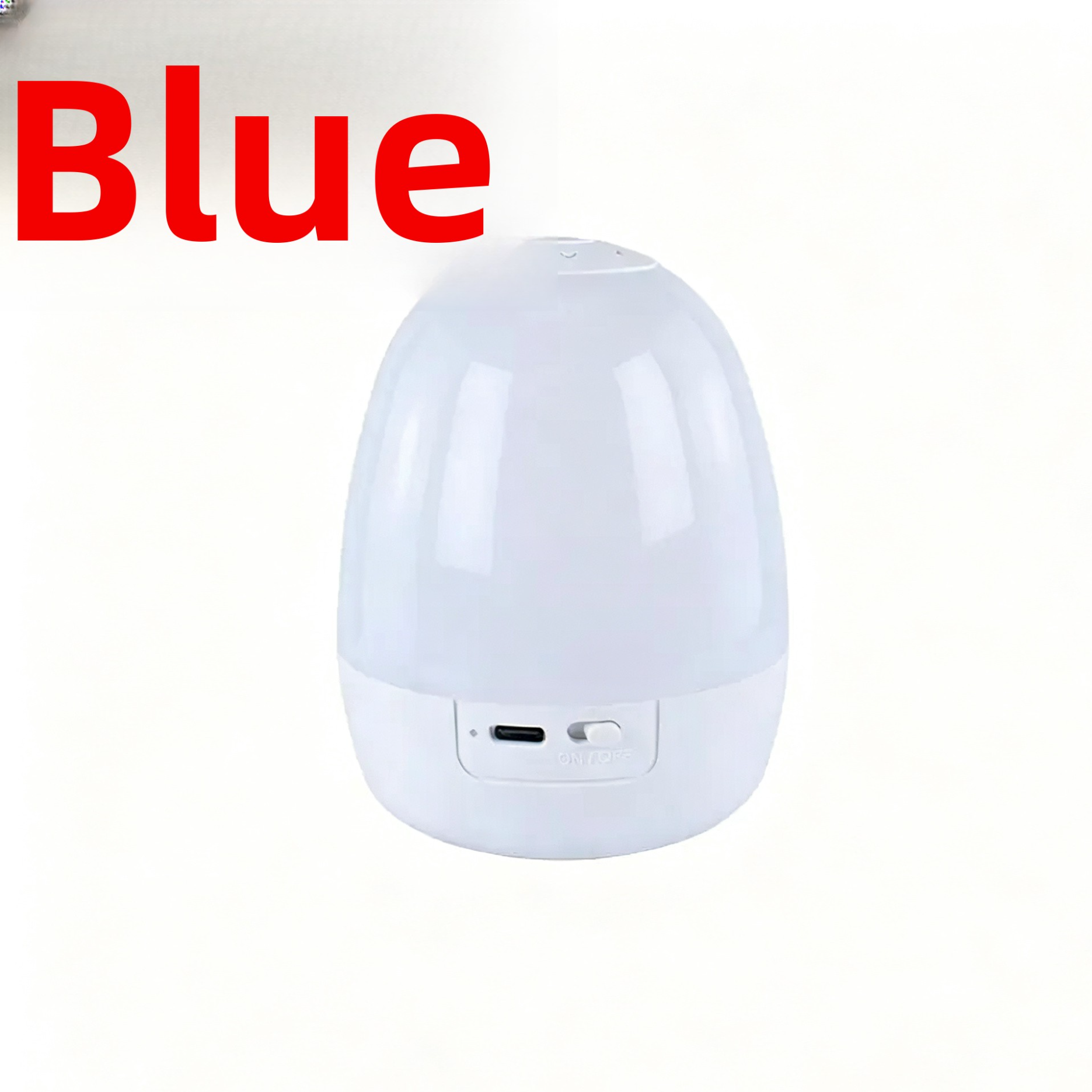 Touch Control Egg-Shaped Night Light with Built-in Battery