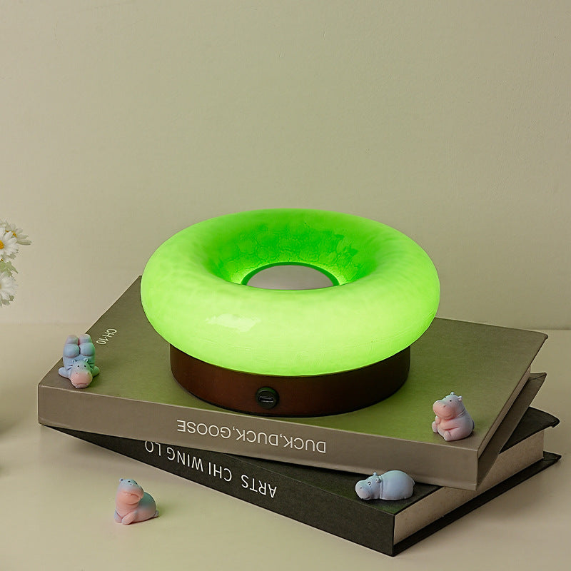 Touch Control Rechargeable Donut Table Lamp