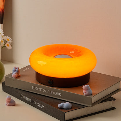 Touch Control Rechargeable Donut Table Lamp