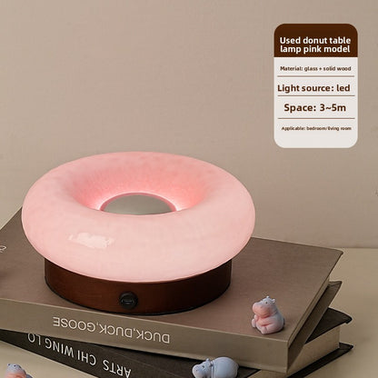 Touch Control Rechargeable Donut Table Lamp