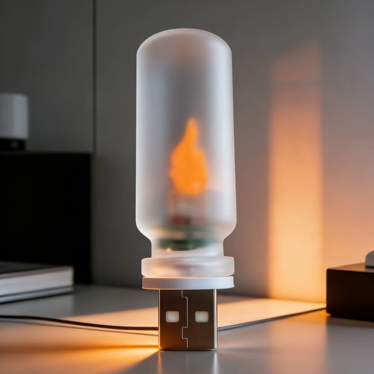 Touch Control USB LED Ambient Light Glass Bottle